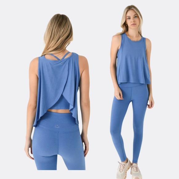 BEYOND YOGA Women's Featherweight Flutter Tank – Size L – Sky Blue – NWT – SOLD - Picture 1 of 6